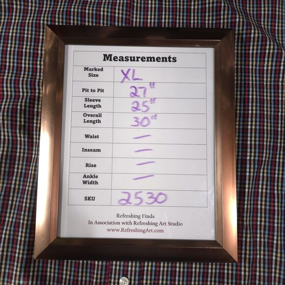 Button Long Sleeve Collared Shirt MensXL Colorful Plaid Lightweight Cotton Dress - Picture 2 of 16